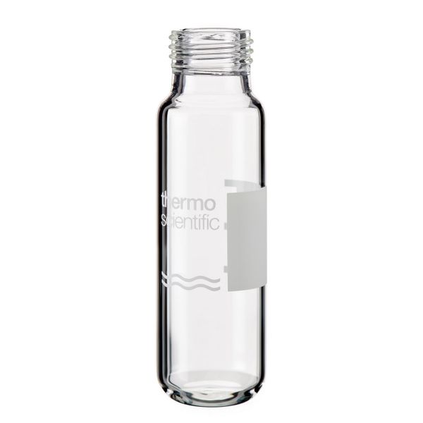 Thermo Fisher Scientific SureSTART 20 ml Schraub-Headspace-Fläschchen, Level 2, Klarglas, Schriftfeld, 5000 St/Pkg