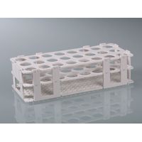 Product Image of Reagenzglasgestell, PP, weiß, für 24 Gläser bis Ø 25 mm