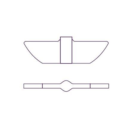 QLA Paddle Blade for Toyama, 10mm OD, Electropolished 316 SS, Serialized