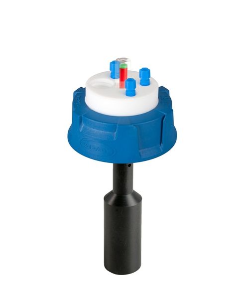 SCAT SafetyWasteCap, V2.0, S60/61, mechanische Füllstandskontrolle, 3x 3,2 mm AD + Anschluss für Abluftfilter