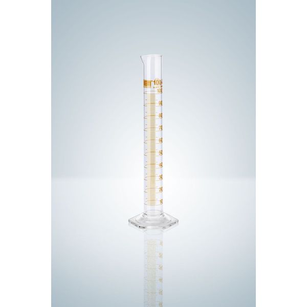 Hirschmann Messzylinder DURAN, Kl. A, braun graduiert, 250:2 ml, H 335 mm, 2 St/Pkg