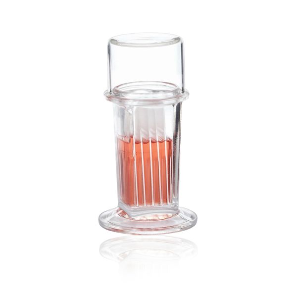 DWK Wheaton Staining trough for 5 slides, clear AR glass, with lid, 6 pc/PAK
