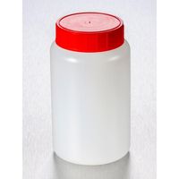 Product Image of Rundbehälter 500 ml -steril- aufgedeckelt mit rotem Schraubverschluß, Öffnung 58mm, 140 St/Pkg