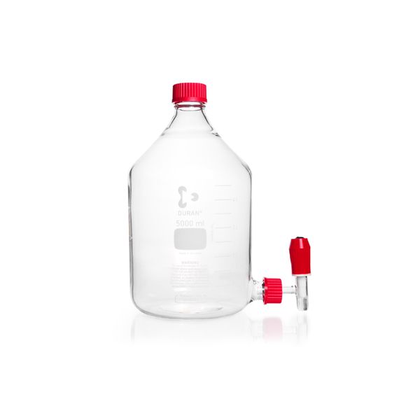 Duran Group Stutzenflasche/DURAN 5000 ml (Gewinde GL 45) Bodentubus GL 32, Hals NS 45/50, kompl. 5000 ml