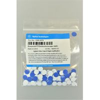 Product Image of Blue pre-slit PTFE/Si septa, 9mm,  100pc/PAK, Teflon/white silicone septa for wide opening