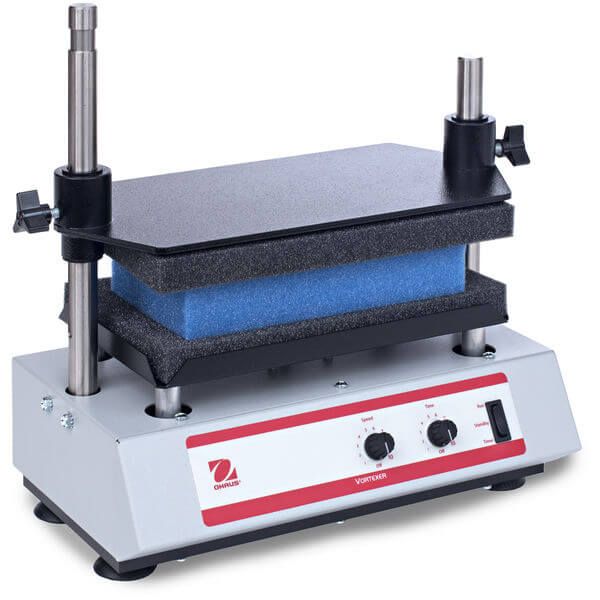 Ohaus Vortex Mixer, für Multiröhrchen, VXMTALB, analog, Drehzahl 1200-2400 U/min, Orbit 3,6 mm, Kapazität 4,5kg