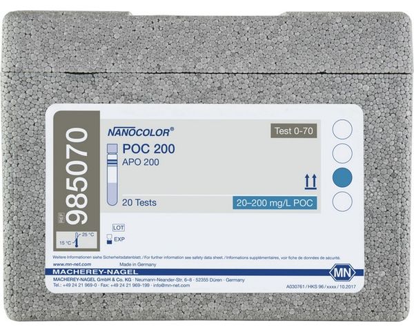 Macherey-Nagel Rundküvettentest NANOCOLOR POC 200, mit Barcode, Pg. à 20 Bestimmungen
