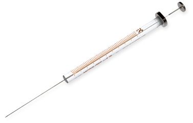 Hamilton 5 μl, Modell 75 SN Spritze, 26s Gauge, 50 mm, point style 2, max. Druck 2000 psig (137.9 bar), max. Temperatur 50°C/122°F