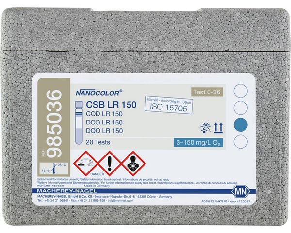 Macherey-Nagel Rundküvettentest NANOCOLOR CSB LR 150, mit Barcode, Pg. à 20 Bestimmungen