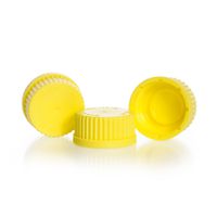 Product Image of Schraubverschlusskappe GL 45, gelb mit Lippendichtung, 10 St/Pkg