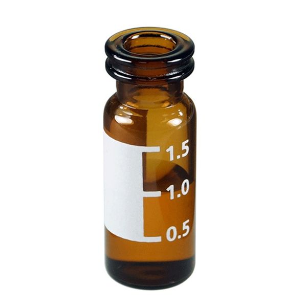 Microsolv Vial amber, 2 ml, Snap Top, 11 mm, Write-on Patch, deactivated, 100 pc/PAK