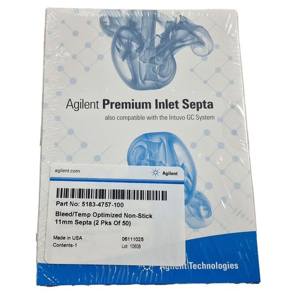 Agilent Technologies Agilent Septum, bluten- und temperaturoptimiert (BTO), Antihaft, 11 mm, 100 St/Pkg, Für 5880, 5890, 4890, 6850, 6890, 7890 GCs