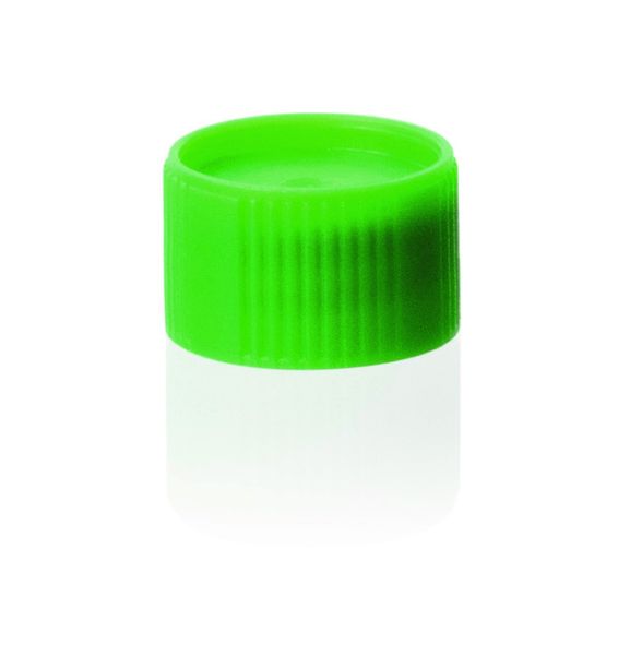 Brand GmbH & Co. KG Schraubdeckel, PP, mit O-Ring-Dicht., SI grün, temperaturbest.-176 bis 121°C, 1000 St/Pkg