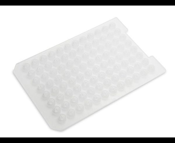 Webseal clear silicone mat, 96 Round, 5.6mm, Flat base, Cross, 50 pc/PAK
