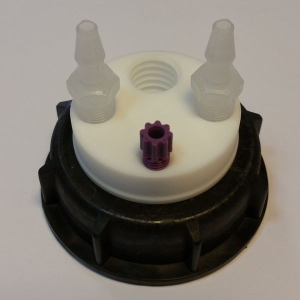 A.I.T. France Smart Waste Cap S55, charcoal filter emplacem. + 1 entry (1/8 or 1/16 ) + 2 leaks (6-9 mm)