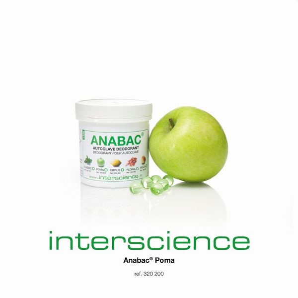 Interscience Anabac Poma, Autoklavdeodorant, Apfelduft, 100 St/Pkg