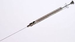 Hamilton 1 μl, Model 7001 KH Syringe, Knurled Hub Needle, 25 gauge, Custom length & point style