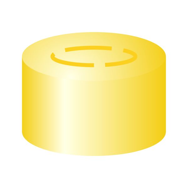 Macherey-Nagel ND13 Alu Mittelabrißkappe, gold Butyl dunkelgrau/zentrische PTFE-Laminierung grau, 100 St/Pkg