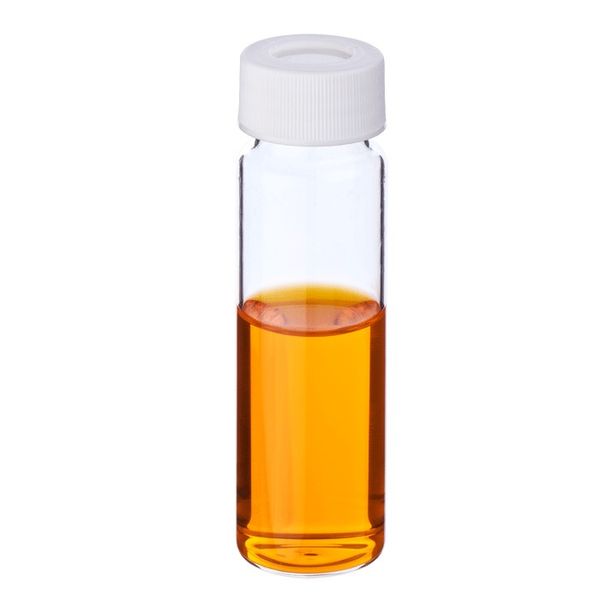 Microsolv Vial & Cap Kit, preassembled, incl. 100 40ml, Center Draining, Screw Top, Clear Autosampler Vials & 100 white Screw Caps with fitted Sil/