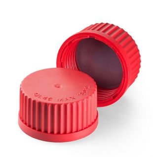 Duran Group Schraubverschluss-Kappe/PBT, rot für DIN-Gewinde GL 45, 10 St/Pkg