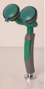 Winlab Hand-held eye shower with 2 shower heads angled at 45