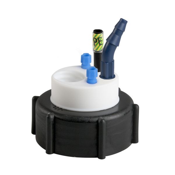 SCAT SafetyWasteCap S51, 2x 2.3/3.2 mm OD, 1x 6.4 - 9 mm ID, grounding connection + connector for exhaust filter