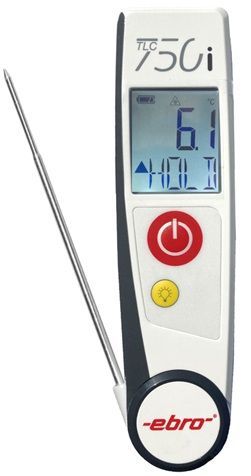 Ebro Electronic TLC 750i-V2 Duales Infrarot-/Klappthermometer für die schnelle Wareneingangskontrolle
