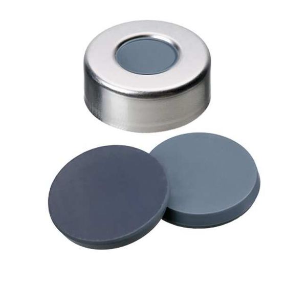 Thermo Fisher Scientific Bördelkappe SureSTART Level 1, 20 mm, Aluminum & Septum Silikon blau/PTFE weiß, 3 mm, 5000 St/Pkg