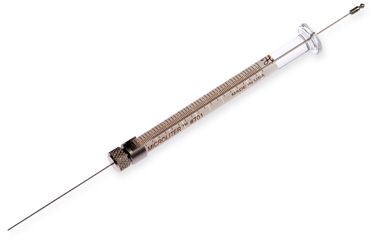 Hamilton 10 μl, Modell 701 RN-S Agilent Spritze, 26s Gauge, 43 mm, point style AS, max. Druck 2000 psig (137.9 bar), max. Temperatur 115°C / 239°F, 