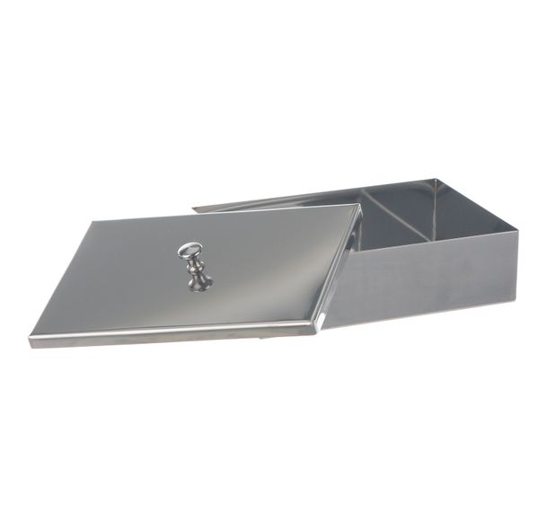 Bochem Instrument tray, 18/10 stainless steel, 300 x 150 x 100 mm, with lid