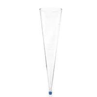 Product Image of Sedimentiergefäß nach Imhoff, SAN, Graduierung 0-1000 ml, DIN 12672, mit Schraubkappe M14