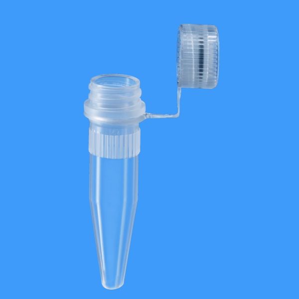 Sarstedt Micro screw tube, PP, 1.5 ml, pointed bottom, with knurling, transparent, PP closure: natural, attached, Biosphere plus, 20 x 25 pc/PAK