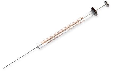 Hamilton 10 μl, Modell 701 SN Spritze, 26s Gauge, 50 mm, point style AS, max. Druck 2000 psig (137.9 bar), max. Temperatur 50°C/122°F