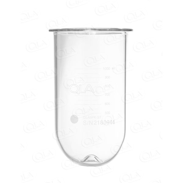 QLA 1000 ml Clear Glass PEAK Vessel for Sotax, Serialized