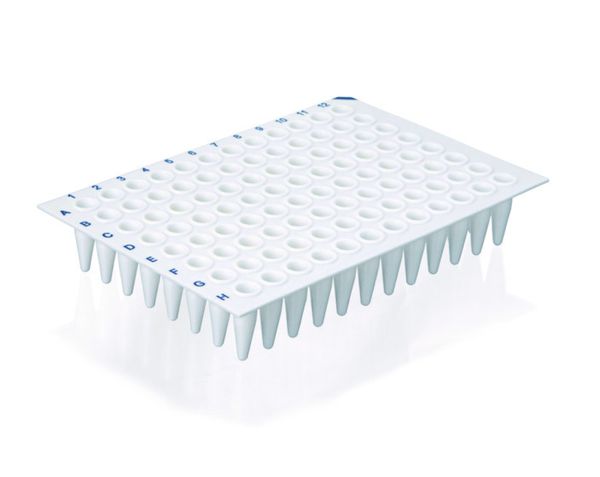 Brand GmbH & Co. KG PCR-Platte 96-well, PP, ohne Rahmen, Standard, 0,2 ml, weiß, BIO-CERT PCR-Q, 50 St/Pkg