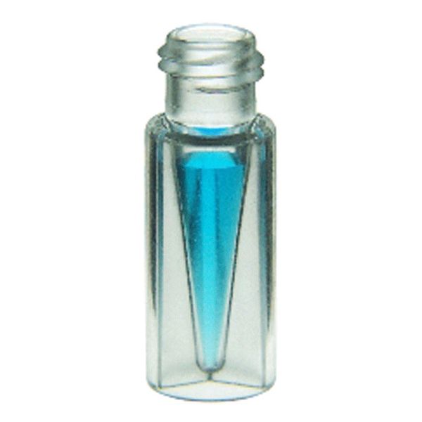 Microsolv Screw Top Vials, plastic, Clear, 300μl MicroVial, TPX, 9-425mm, 12x32mm OD, for use as an autosampler vial, 1000pc/PAK.