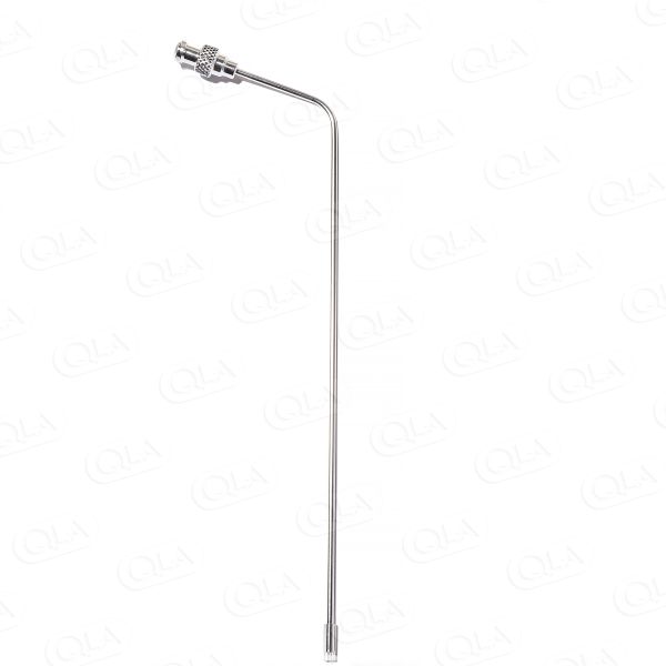 QLA 7.75" (195mm) Bent 316 SS Cannula with SS Luer Lock & Tygon Tubing for QLA "01" style filters