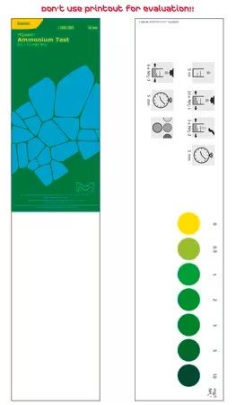 Merck Ammonium-Test in Süß- und SeeWasser Methode: kolorimetrisch mit Farbkarte, 50 Tests, 0.5 - 1 - 2 - 3 - 5 - 10 mg/l NH4? Aquamerck