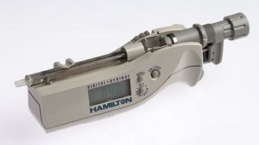 Hamilton 50 μl, Modell 1705 LT Digital Spritze, Kel-F Hub, ohne Nadel, max. Druck 1000 psig (68.9 bar), max. Temperatur 115°C / 239°F