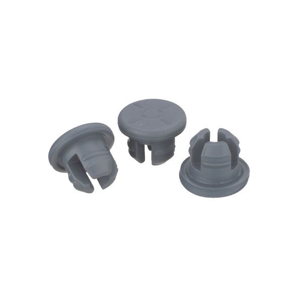 DWK Wheaton 20 mm rubber stopper, 3 feet, freeze drying, bromobutyl/46, grey, 1000 pc/PAK