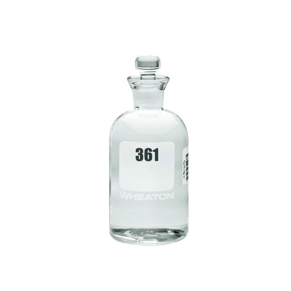 DWK Wheaton BSB-Flasche, 300ml, ''Robotic''-Stopfen, von 361-384 nummeriert, 69 x 165 mm, 24 St/Pkg