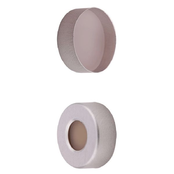 Microsolv Headspace Crimp Cap 20 mm, with Natural Sil/Natural PTFE Septa, 100 pc/PAK