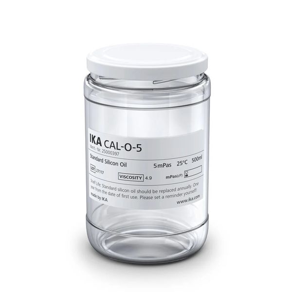 IKA Standard silicon oil, 5 mPas, 25°C, 500 ml, CAL-O-5