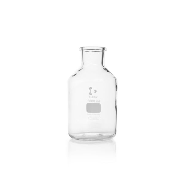 Duran Group Weithalsflasche, Klarglas, 2000 ml, ungeschliffen, 10 St/Pkg