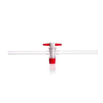 Duran Group DURAN Einweghähne, komplett mit PTFE-Küken, Steigung 1:5, Bohrung 2,5 mm, NS 13.5, 50 St/Pkg