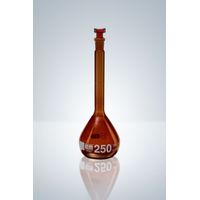 Product Image of Volumetric flask, brown, NS 29/32, 2000 ml, w. graduation, A, CC, glass stopper