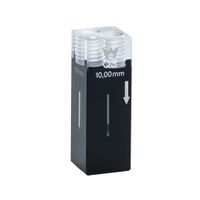 Product Image of Flow-Through Cell 3in1, Type 176.765-QS, HP Quartz Glass, WL 200-2500 nm, Pathlength 10x1 mm, (HxW) 11x1/11x6 mm, Centerheight 15 mm, 110 µl, FEP tubing set, for fluorescence measurements