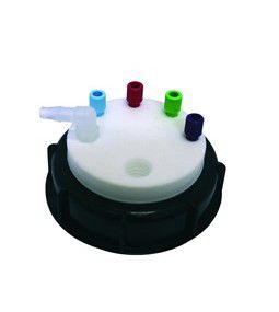 A.I.T. France Smart Waste Din 90 S90 Caps, 4 Eingänge 1/8 und 1 Anschlussstutzen 8mm gerade oder 90° Winkel, Kohlefiltereinsatz