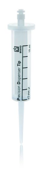 Brand GmbH & Co. KG Dispenser-Tips PD-Tips II, 10 ml, lose, PP/PE-HD, typ-codiert, Cert. LS-Q, unsteril, 100 St/Pkg