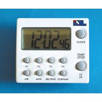 Product Image of Multi-Timer Digital Countdown /Countup 99h-59min-59sec, Clip zum Stellen u. Hängen, Magnet